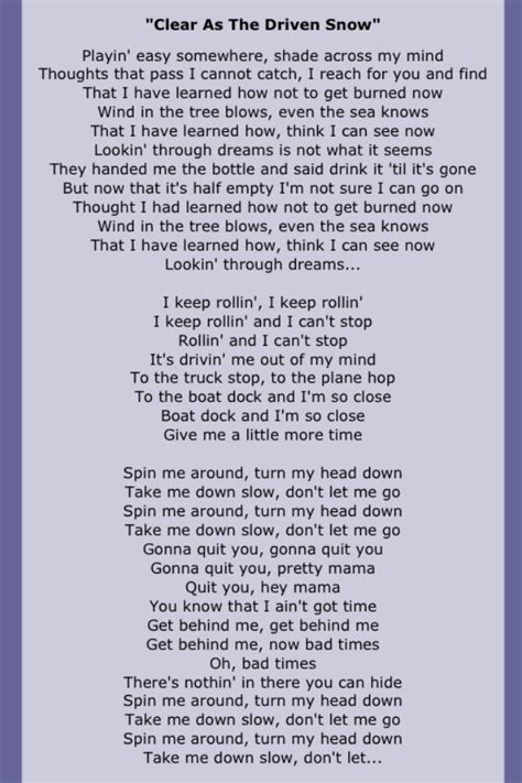 doobie song lyrics